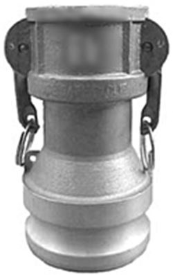 3" Female To 2" Male Cam & Groove Adapter - DA Type, Polypropylene, EPDM Gasket, 200 PSI